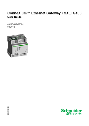 Image of TSXETG100 ConneXium Ethernet Gateway, User Guide