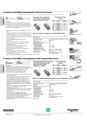 Image of ConneXium TCSEK3MDS Field Installable RJ45 (Cat 5e) Connector