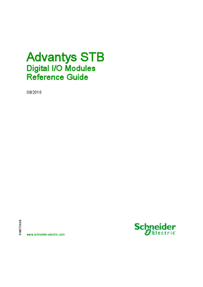 Image de Advantys STB Digital I/O Modules, Reference Guide