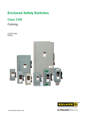 Image of Square D Enclosed Safety Switches Catalog