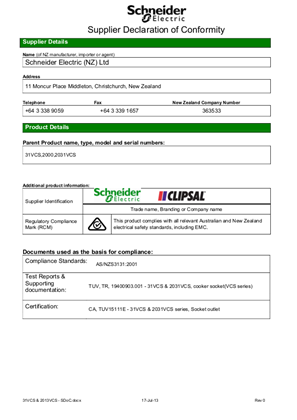 Image of Classic C2000 Series, Declaration of Conformity
