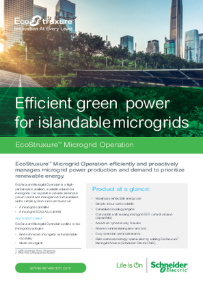 Image of EcoStruxure Microgrid Operation Flyer