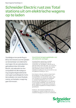 Afbeelding van Schneider Electric rust zes Total stations uit om elektrische wagens op te laden