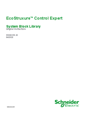 Image of EcoStruxure™ Control Expert - System Block Library