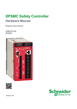 Podoba osebe XPSMC Safety Controller, Hardware Manual