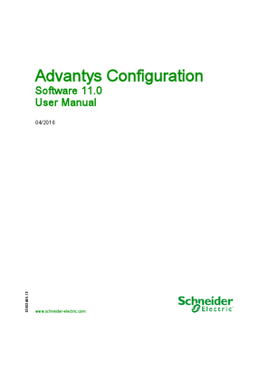 Bild von Advantys - Configuration Software v11.0, User Manual
