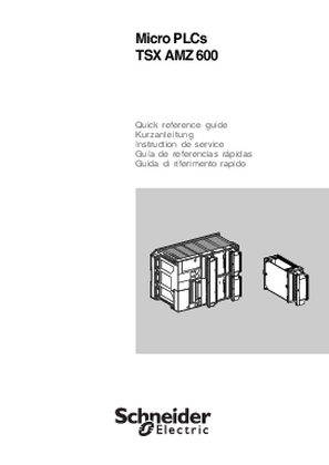 的映像 TSXAMZ600 Analog input-output module, Quick reference guide