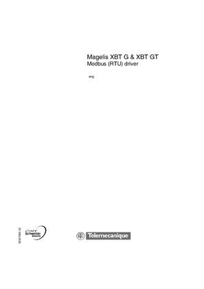 Image of XBT G/GT Modbus (RTU) driver, Vijeo Designer, 4.3
