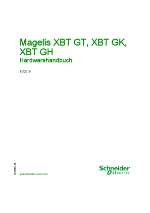 Bild von Magelis XBT GT, XBT GK, XBT GH, Hardware-Handbuch