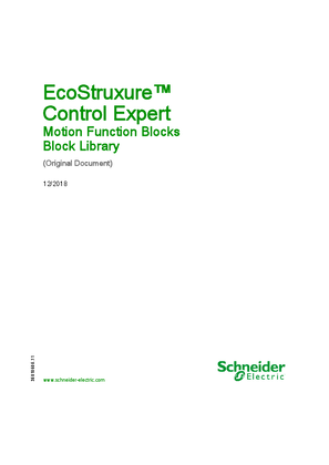 이미지 EcoStruxure™ Control Expert - Motion Function Blocks, Block Library