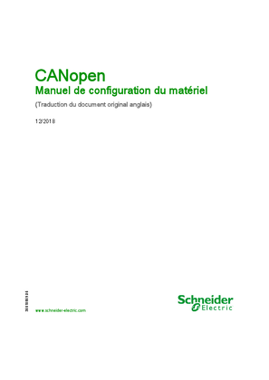 Image de CANopen Manuel de configuration du matériel