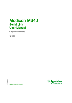 的映像 Modicon M340 - Serial Link, User Manual