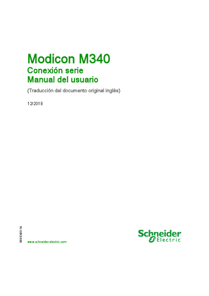 Imagen de Modicon M340 - Conexión serie, Manual del usuario