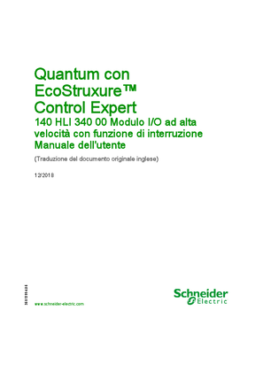 Immagine di Quantum con EcoStruxure™ Control Expert - 140HLI34000 Modulo di I/O ad alta velocità con funzione di interrupt, Manuale dell’utente