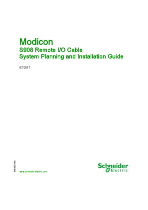 Image of Modicon Quantum - S908 Remote I/O Cable, System Planning and Installation Guide