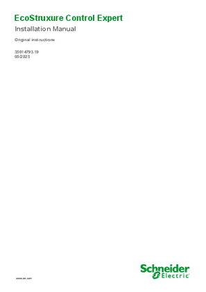 Image of EcoStruxure™ Control Expert, Installation Manual