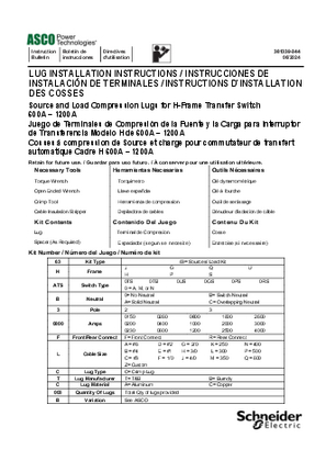 Image of Source and Load Compression Lugs | H-Frame Transfer Switch | 600A – 1200A
