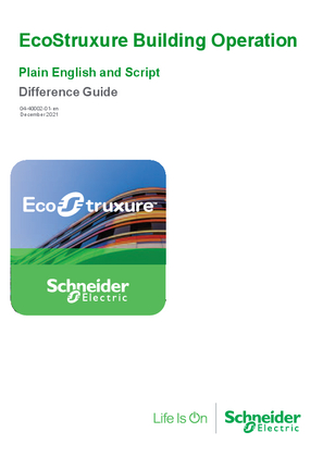 Image of EcoStruxure Building Operation - Plain English and Script Difference Guide_2021-12-19