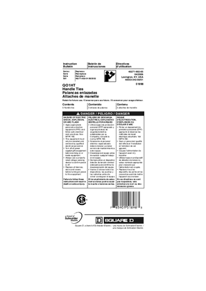 Image of QO1HT Handle Ties Installation Instructions