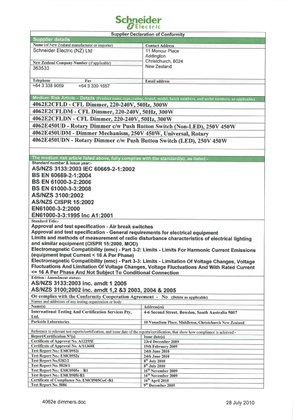 Image of Saturn Series, Declaration of Conformity