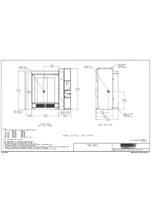 Image of MODEL 3/HVLCC, OUTLINE DRAWING (BOTTOM ENTRY)