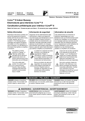Image of I-Line II Indoor Busway Installation and Operation Instructions