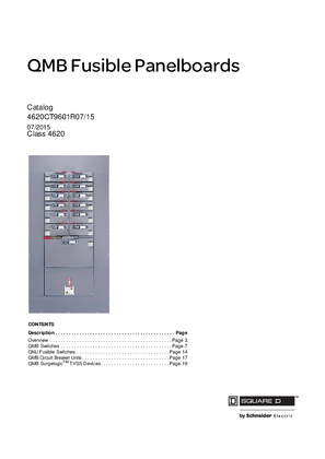 Image of Square D QMB Fusible Panelboards Catalog