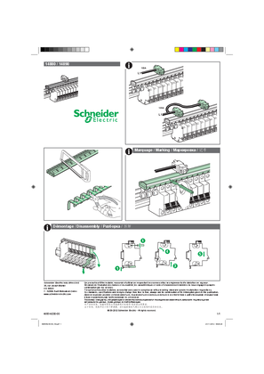 Image of COMB BUSBAR 1 P+N - Instruction Sheet
