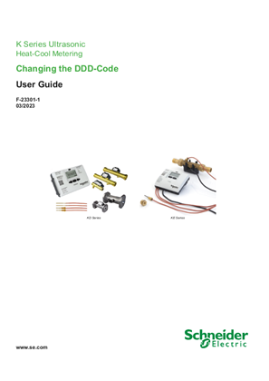 Image of K Series Ultrasonic Heat-Cool Meter, Changing the DDD Code User Guide