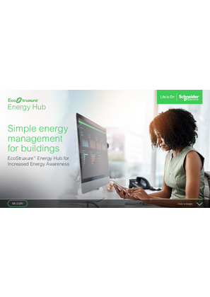 Image of EcoStruxure Energy Hub - eBrochure - Europe Energy Awareness