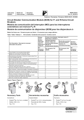 Image of Circuit Breaker Communication Module (BCM) for P- and R-frame Circuit Breakers Installation Instructions