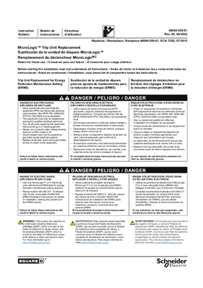Image of MicroLogic Trip Unit Replacement for Energy Reduction Maintenance Setting Instructions