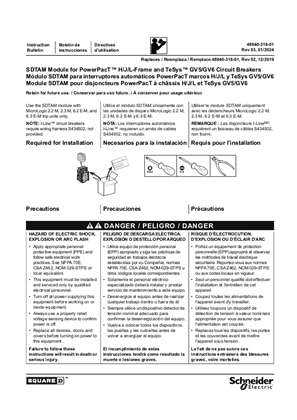 Image of SDTAM Module for PowerPacT H/J/L-Frame and TeSys GV5/GV6 Circuit Breakers Installation Instructions