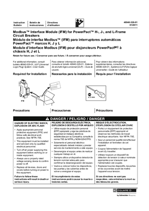 Image of Modbus Interface Module (IFM) Installation Instructions