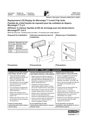 Replacement LCD Display for MicroLogic 5 and 6 Trip Units ...