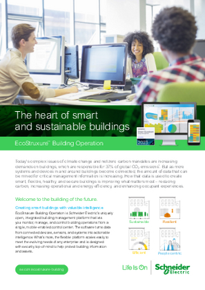 Image of Flyer - EcoStruxure Building Operation Overview 2024