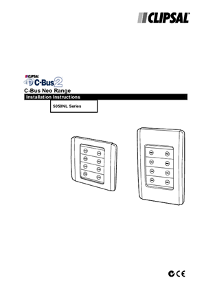 Image of Installation guide for C-Bus Neo 5050NL series