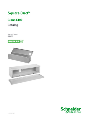 Image of Square D Square-Duct Wireways Catalog