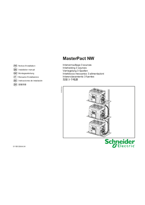 Image of MasterPact NW - Interlocking 3 sources - Instruction Sheet