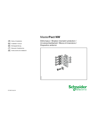 Image de MasterPact NW - Détrompeur - Notice de montage