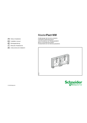 イメージ MasterPact NW - Pushbutton padlocking device - Instruction Sheet
