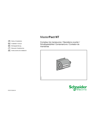 Bild von MasterPact NT - Compteur de manoeuvres (CDM) - Gebrauchsanleitung
