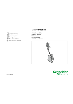 イメージ MasterPact NT - Auxiliary switches - Instruction Sheet
