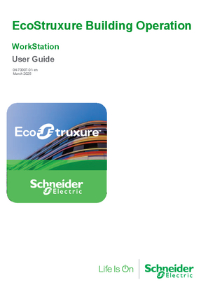 Image of EcoStruxure Building Operation - WorkStation User Guide