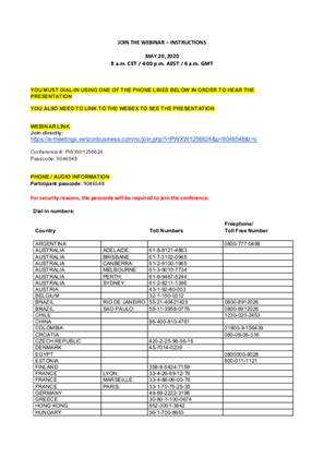 Imagen de Webinar Arc Flash Safety - Dial In Instructions-8 am-20 May