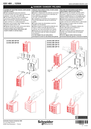 イメージ TeSys GS - GS1 400...1250A Terminal covers - Instruction Sheet
