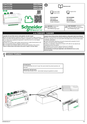イメージ Com’X 200 / Com'X 210 / Com'X 510 Instruction sheet EN/FR