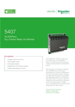 Image de 5407 SCADAPack Dry Contact Relay Out Datasheet Letter