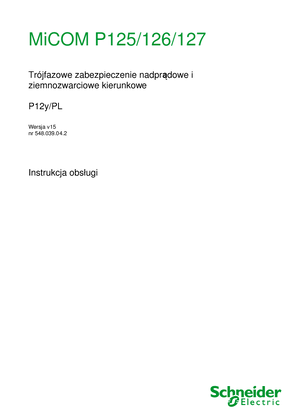 Obraz Instrukcja obsługi MiCOM P125/126/127