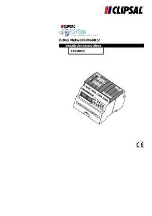 Image of Installation instructions for 5500NMA C-Bus Network Monitor